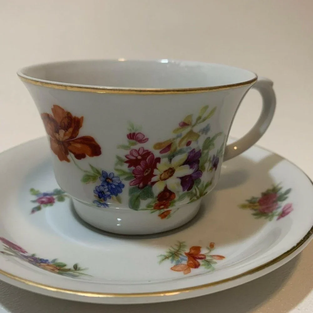 Vintage Arabia Suomi Finlandia‎ 166 Floral Tea Cup